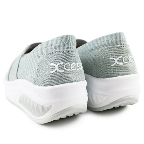 =CodE= XCESS CLASSIC 厚底增高休閒鞋(單寧藍)GW043-LBE TOMS 牛仔 娃娃鞋 樂福鞋 女