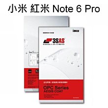免運【iMos】3SAS系列保護貼 小米 紅米 Note 6 Pro (6.26吋) 超潑水、防污、抗刮
