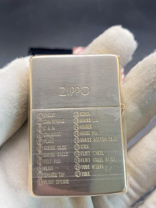 ZIPPO 1991年J月份雙面鍍金鍍銀打火機芝寶的21個零