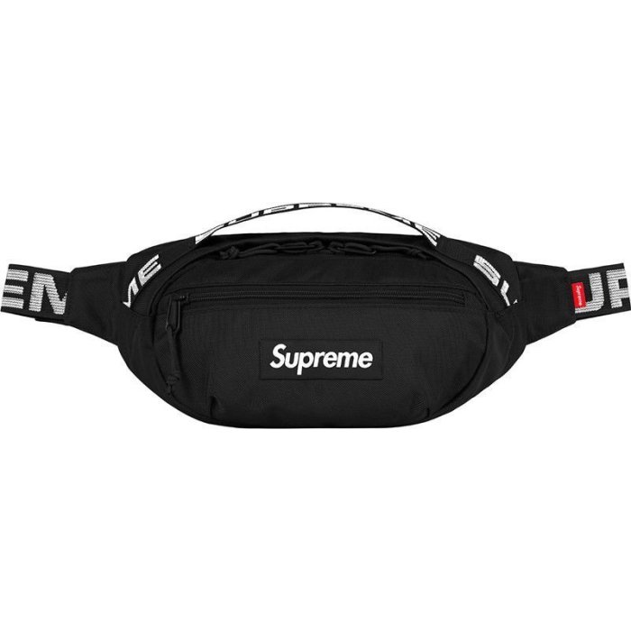 100原廠％Supreme 18SS 44th Waist Bag 肩帶LOGO單肩腰包斜挎包男女胸