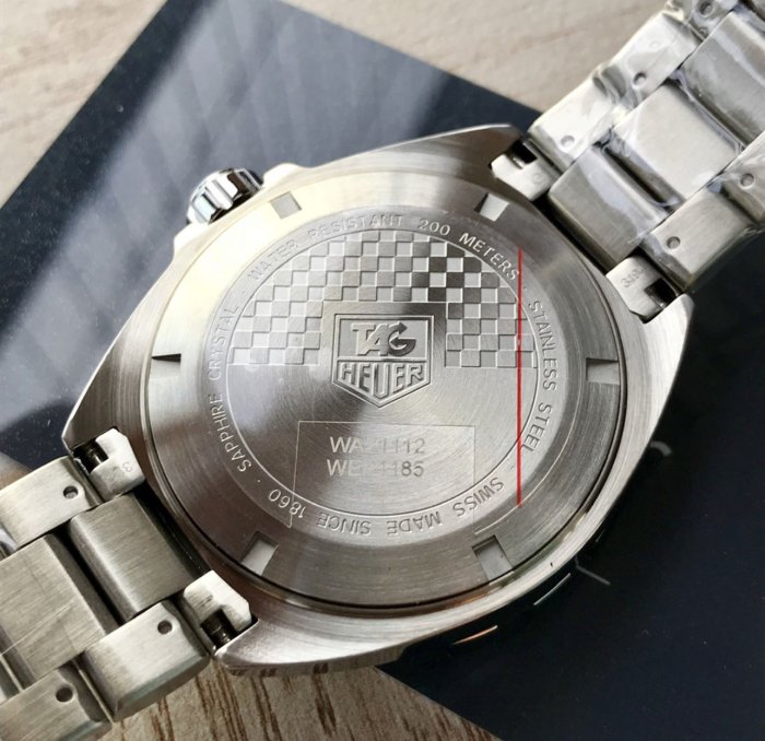 TAG HEUER Formula 1 黑色面錶盤 銀色不鏽鋼錶帶 石英 男士手錶 WAZ1112.BA0875 豪雅 F1