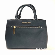 就愛精品店❤️  Michael Kors 黑色防刮皮材質手提/斜背兩用包-附提袋 ＃35S8GX2S1L