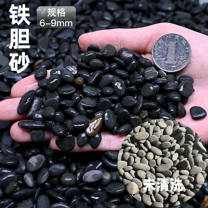 現貨 快速發貨 特價魚缸底砂烏龜專用造景底沙黑沙鱉蝦石頭沙子鐵膽沙龜缸爬行黑工沙