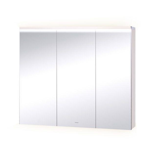 《振勝網》高評價 價格保證! Caesar 凱撒衛浴 EM0190AW1 LED 三門鏡櫃(白胡桃) 90cm
