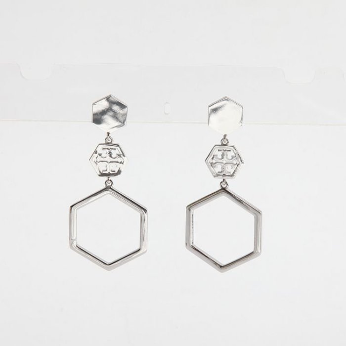 【全新正貨私家珍藏】TORY BURCH HEX LOGO DROP EARRING 耳環((3色))