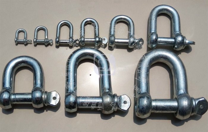 【奧立康五金】鐵鍍鋅直式卸克 6mm 下古 卸扣 Shackle 鉤環 吊具連接 索具 五金 台灣工廠直營 品質特優