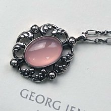 【小麥的店】色澤優美*GEORG JENSEN 喬治傑生632年度項鍊加大版~粉晶