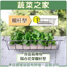 【蔬菜之家滿額免運006-A36】育苗箱專用陽台花架欄杆型※此商品運費請選宅配※