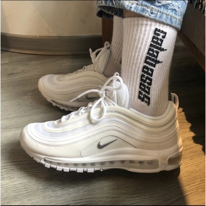 【正品】《貨》Nike Air Max 97 og 全白 白色 子彈 反光 男 女 921826-101 情侶 運動潮鞋