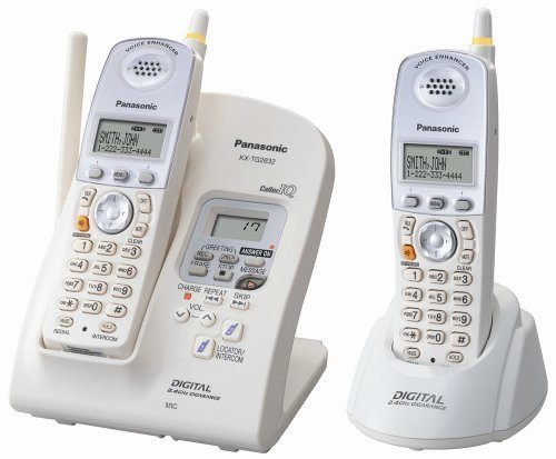 - 國際牌Panasonic KX-TG2632數位雙子機答錄無線電話,對講機,白,2子機 子母機 TG2622