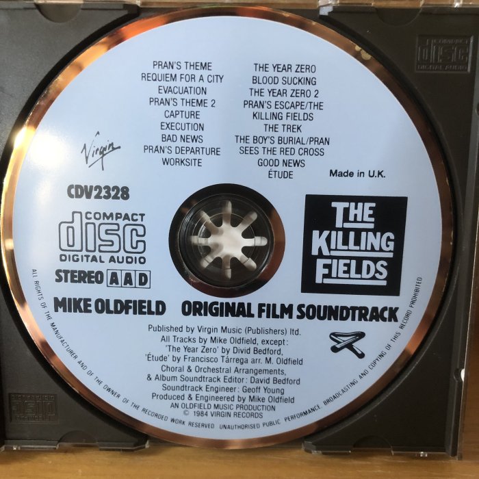 [二手CD] THE KILLING FIELDS 殺戮戰場 電影原聲帶