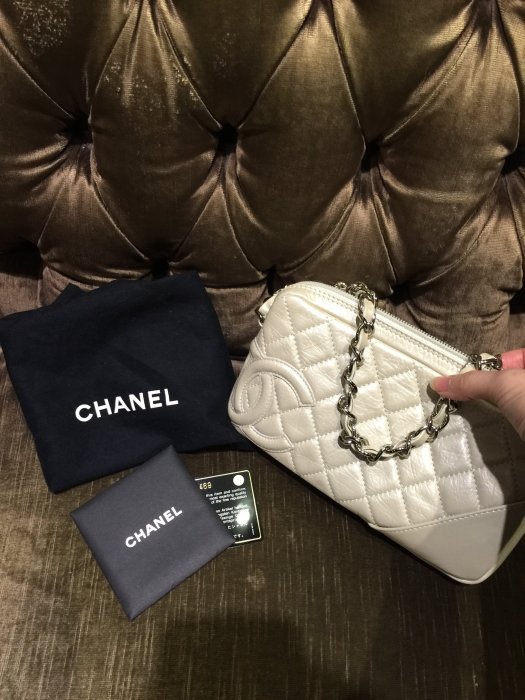 （已售出）Chanel  珍珠銀白 銀鍊康朋包 晚宴 手拿 肩背包 手提包