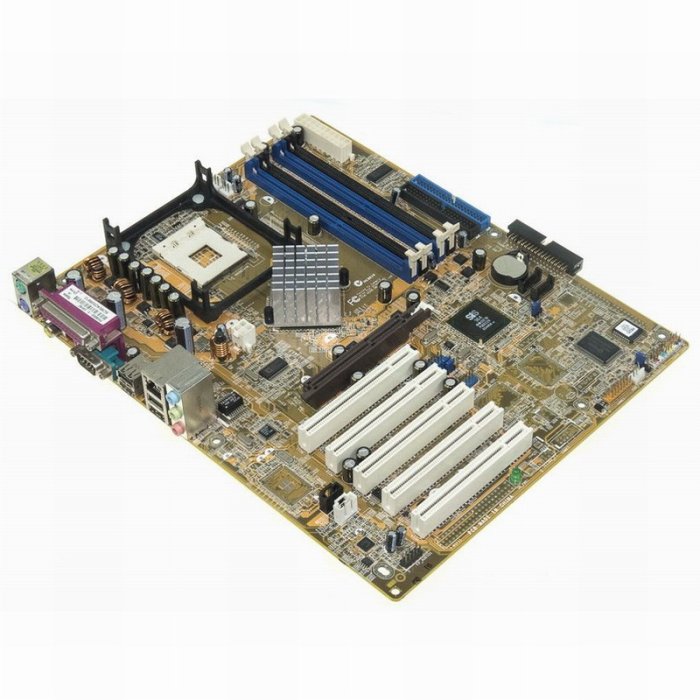 華碩 ASUS P4S800D-X 主機板【Socket 478、AGP 8X、DDR RAM】品相優、測試良品、附擋板
