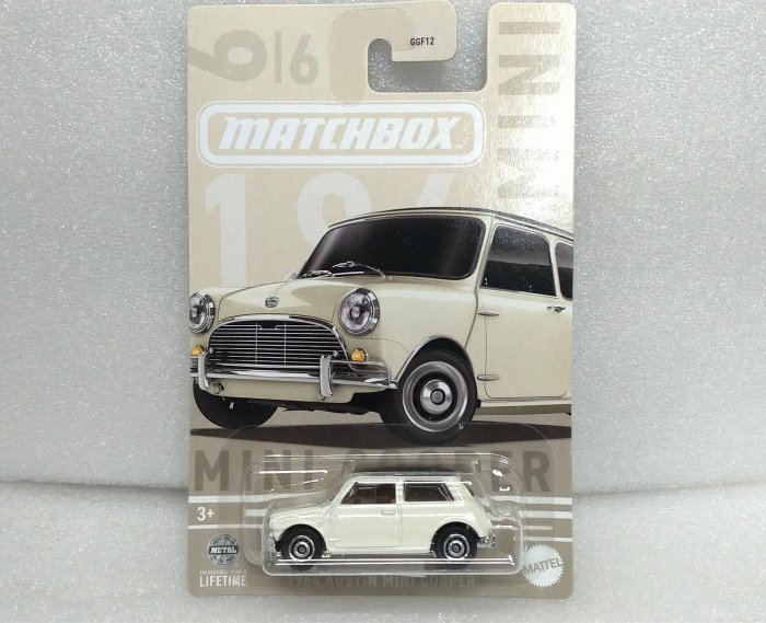 全新 MATCHBOX 火柴盒 1964 AUSTIN MINI COOPER 汎德 老咪 奧斯汀 迷你庫珀 經典 白