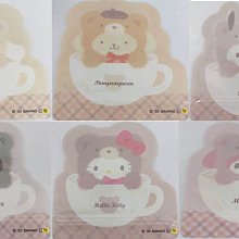 【JPGO】特價-日本進口 三麗鷗 熊頭咖啡杯系列 夾鏈袋 5枚入~