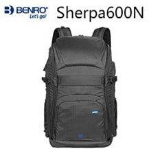 【百諾】 BENRO Sherpa 600N 雙肩攝影背包 雪豹系列  (黑)  公司貨