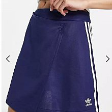 (嫻嫻屋) 英國ASOS-adidas Originals藍色中腰裙EI23