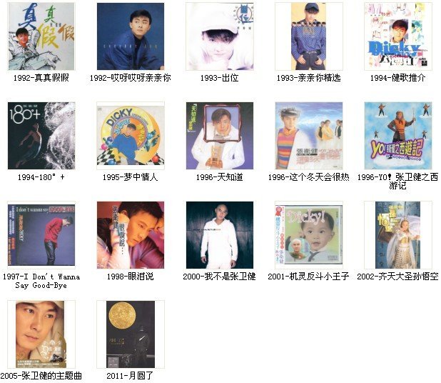 張衛健（1992-2011）全集 17張CD