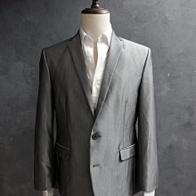 CA 台灣製 IZABO 銀色 合身版 休閒西裝外套 L號 一元起標無底價R81
