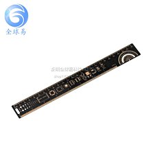 多功能工程尺25CM 沉金工藝PCB設計PCB直尺PCB量角器PCB設計工具 W177.0427