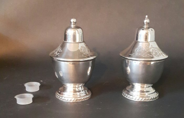 413高級英國鍍銀調味罐 oneida Georgian Style  Cruet Set