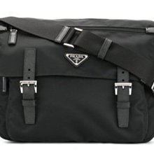 Prada 1BD671 Fabric Shoulder Bag 超纖斜背包 黑