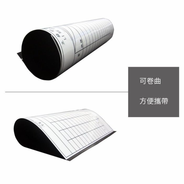 【訂製印刷】磁鐵軟白板 60X90cm 表格白板 印刷 舊翻新 可吸付在白黑板上 免費排版