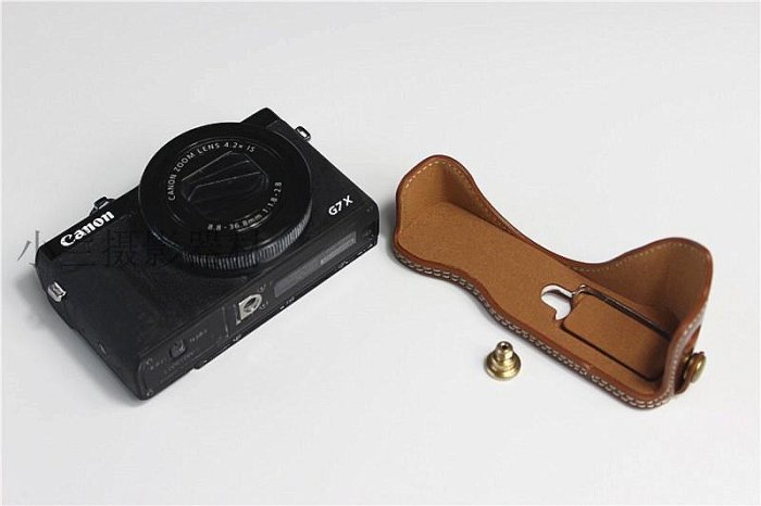 相機套適合佳能 G7 X Mark II III 相機包皮套底座 g7x2 G7X3保護半套相機包