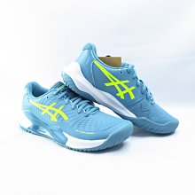 ASICS GEL-Challenger 14 女款 網球鞋 1042A231400 灰藍x黃【iSport愛運動】