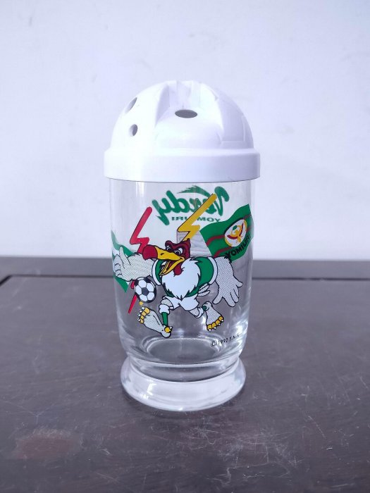 (少見可口可樂紀念品)日本J聯賽東京綠茵隊北澤豪紀念玻璃杯(A1566)