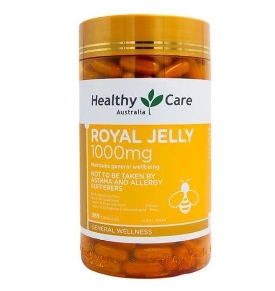 【小圓仔全球購】澳洲Healthy Care 蜂王乳膠囊 蜂王漿365粒1000mg 蜂王乳膠囊 最新效期 現貨