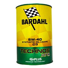 【易油網】【缺貨】BARDAHL TECHNOS XFS 5W40 長效全合成機油