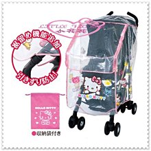 ♥小花花日本精品♥Hello Kitty 嬰兒車用套  嬰兒車用雨罩 遮風避雨附一個收納袋11048800