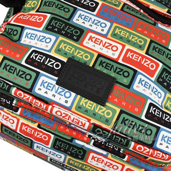 【茱麗葉精品】全新商品 KENZO 5SA603 滿版LOGO繽紛印花休閒後背包 現貨