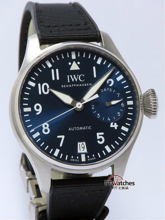 台北腕錶 IWC 萬國錶 Big Pilot  IW500916  7日鍊 46mm 大型飛行員 小王子 118505