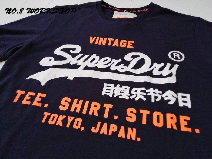 ☆【SD男生館】☆【SUPERDRY極度乾燥LOGO龜裂感印圖短袖T恤】☆【SD001R6】(S)