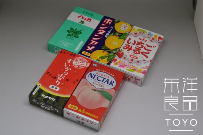 現貨日本龜山不二家線香白桃柚子草莓牛奶糖西瓜薄荷油熏香熏微煙