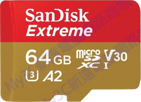 SanDisk 記憶卡 64G Extreme Micro SD 64GB U3非 創見 威剛 32G 16G 128G