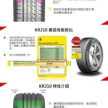 小李輪胎 建大 Kenda KR210 15吋全新輪胎 全規格特惠價 各尺寸歡迎詢問詢價