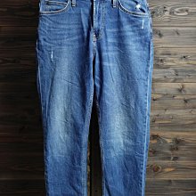 CA 美國品牌 LEE 藍系仿舊刷紋 合身版 彈性牛仔褲 29腰 一元起標無底價Q281