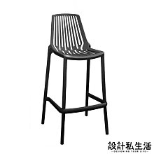 【設計私生活】威洛造型吧檯椅-黑(部份地區免運費)119W