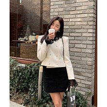 貓姐的團購中心~ 韓 高級定制花邊蕾絲領西裝短款小香風外套#216262~一件820元~預購款