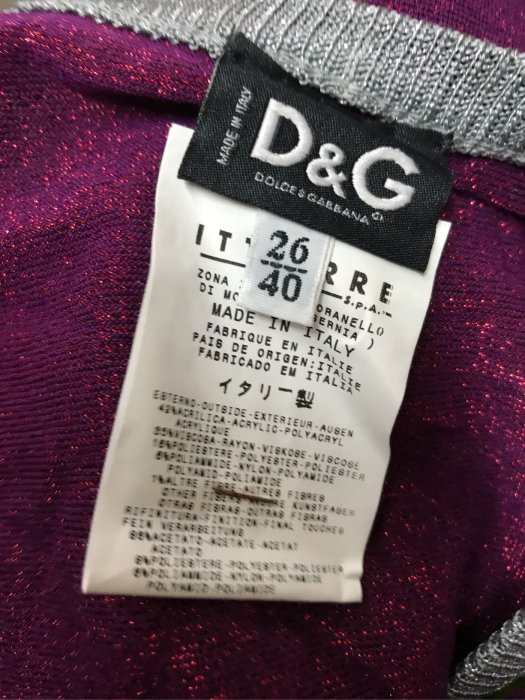 D&G 二手真品40號