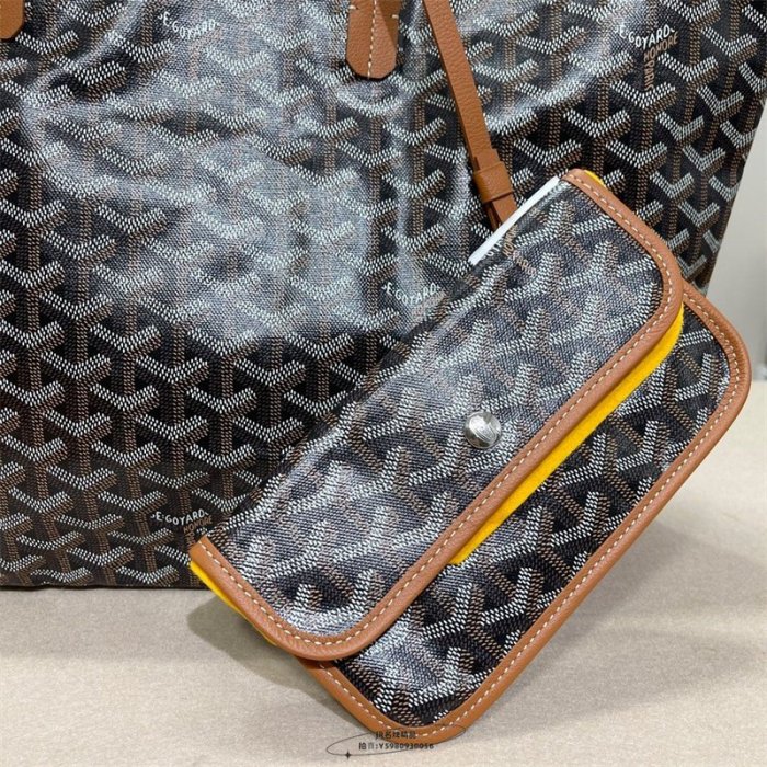 JR精品Goyard Sac Saint PM Tote Bag 22年新款 灰色/咖啡色 中型無拉鍊 托特包 購物袋