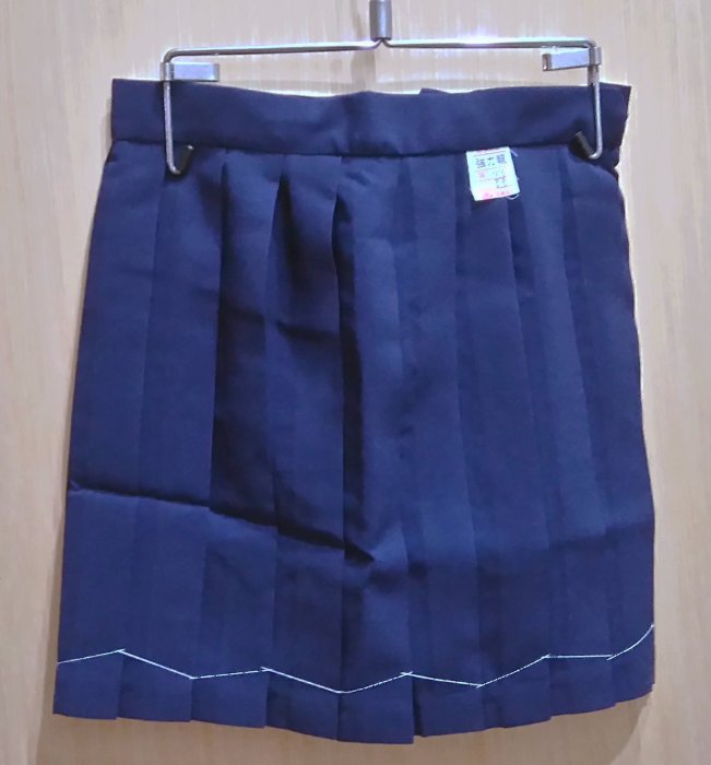 全新 百摺裙－ 學生裙 － 制服裙 － 百褶裙 (藍色-吊帶款)