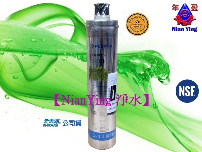 【年盈淨水百貨】 美國 愛惠浦 Everpure S-100/S100濾心《有保固及雷射標籤》《免運費》《贈穩壓閥》