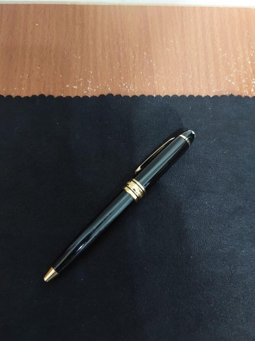 德國製 萬寶龍 Montblanc 經典小班164 鍍金筆夾 原子筆