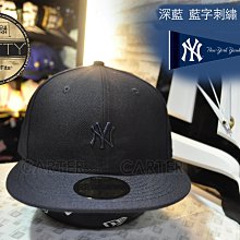 特價New Era MLB NY Yankees Navy 59fifty 紐約洋基深藍色迷你logo後方大字刺繡全封帽