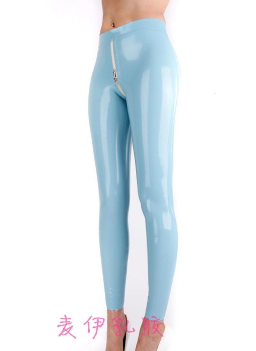 MY乳膠緊身褲女性感乳膠緊身褲3D臀部分割襠部拉鍊訂製