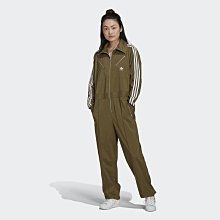 南◇2021 10月 ADIDAS BOILERSUIT 連身褲 HD2517 軍綠 拉鍊 鬆緊束繩 休閒連身褲